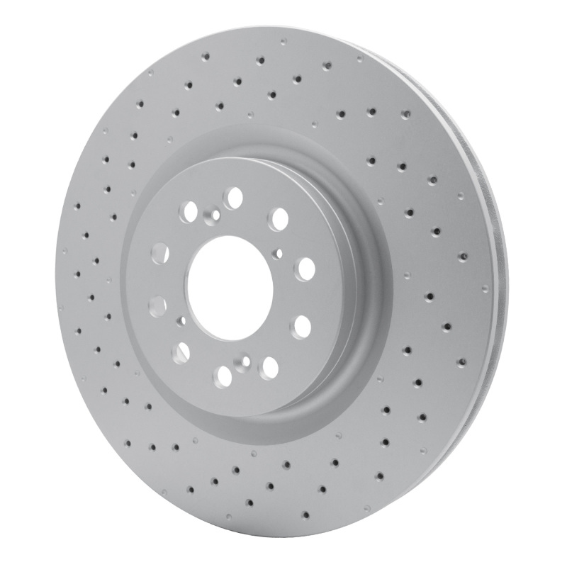Honda Civic Brake Rotor (1) - Front - R1 Concepts - GEOSPEC Coated - Drilled - `17-`25